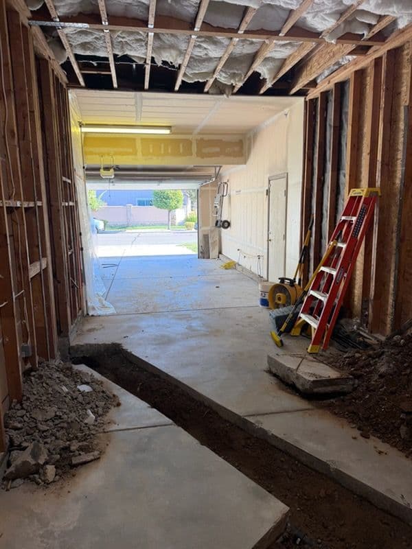 Gallery photos for Progress on Garage-to-Bedroom Conversion in Elk Grove: Image #2